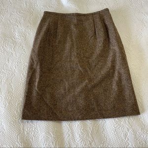 Talbots - Wool Professional Skirt, Warm and Comfy, back slit & zipper